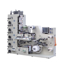 Automatic Letterpress printer PE transparent label flexo printing machine manufacturer for 6 color